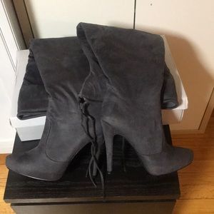 NWT JG Over the Knee Suede Boots